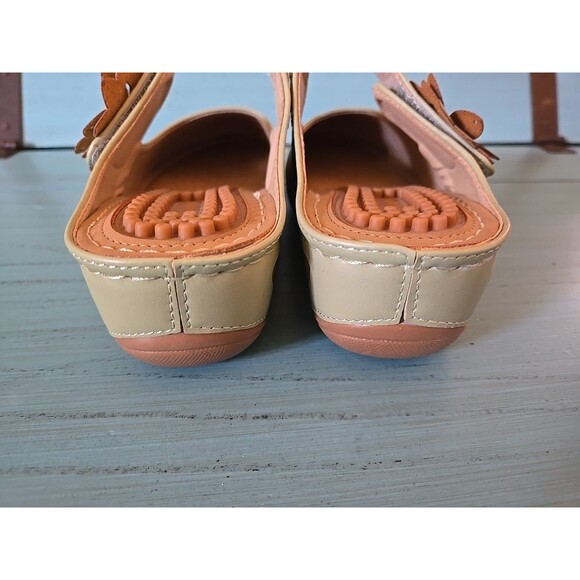 ALICEGANA WOMEN'S MULE SHOES COMFY WEDGE SLIP-ONS M Green SIZE 38 US Sz 7.5 NEW - Picture 7 of 9